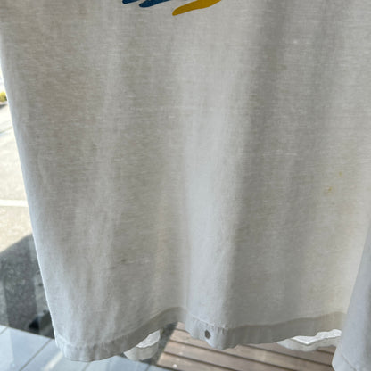 90's Hanes UNION COLLEGE イベントTシャツ アート 白(XL)/A7327T-SO