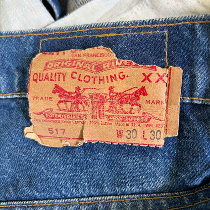 80's Levi's リーバイス 517 デニムパンツ ブーツカット USA製 (30×30)/A9574P-SO