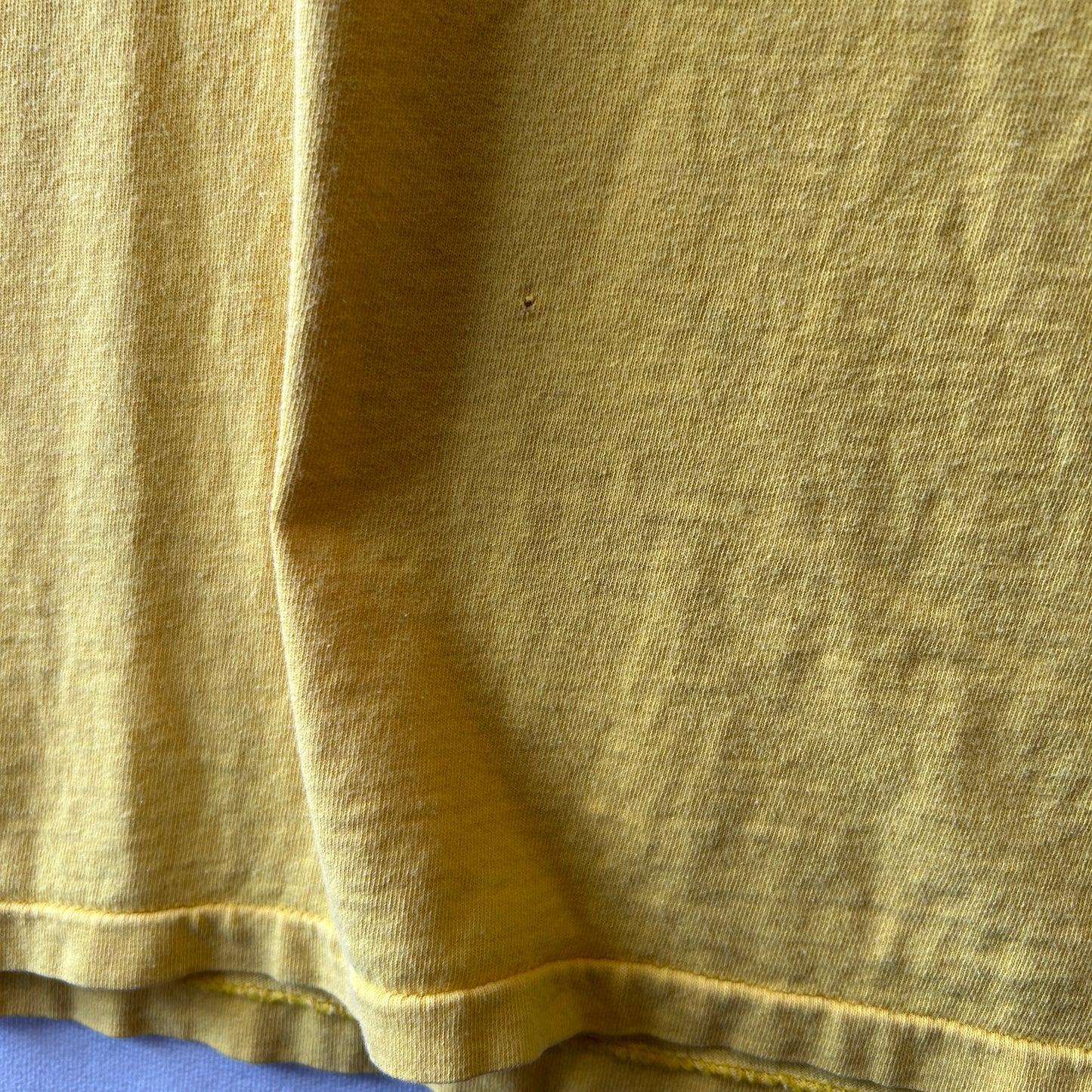 90's Stussy ステューシー スニーカー プリントTシャツ イエロー(XL)/C0744T-SO