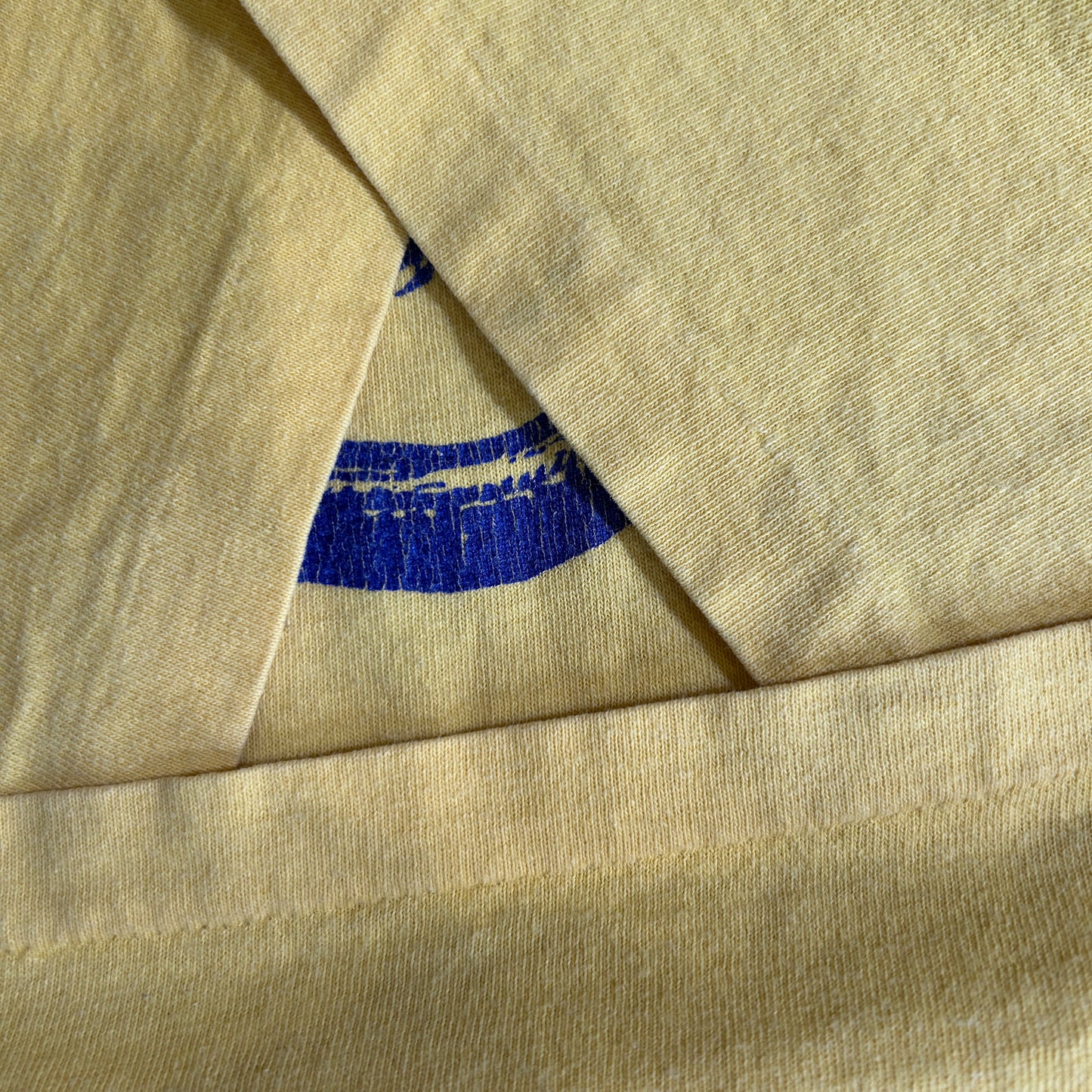 90's Stussy ステューシー スニーカー プリントTシャツ イエロー(XL)/C0744T-SO