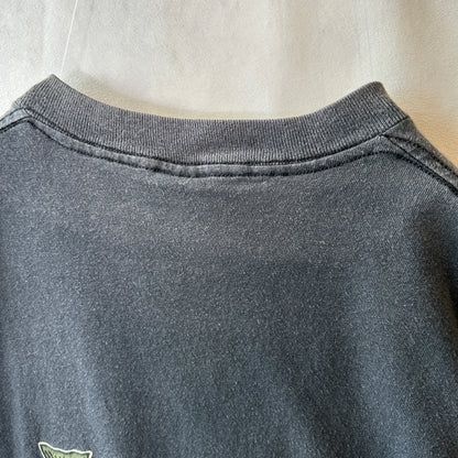 80's Stussy ステューシー Don't Take The Bite... 魚 Tシャツ ブラック (L)/C0434T-SO