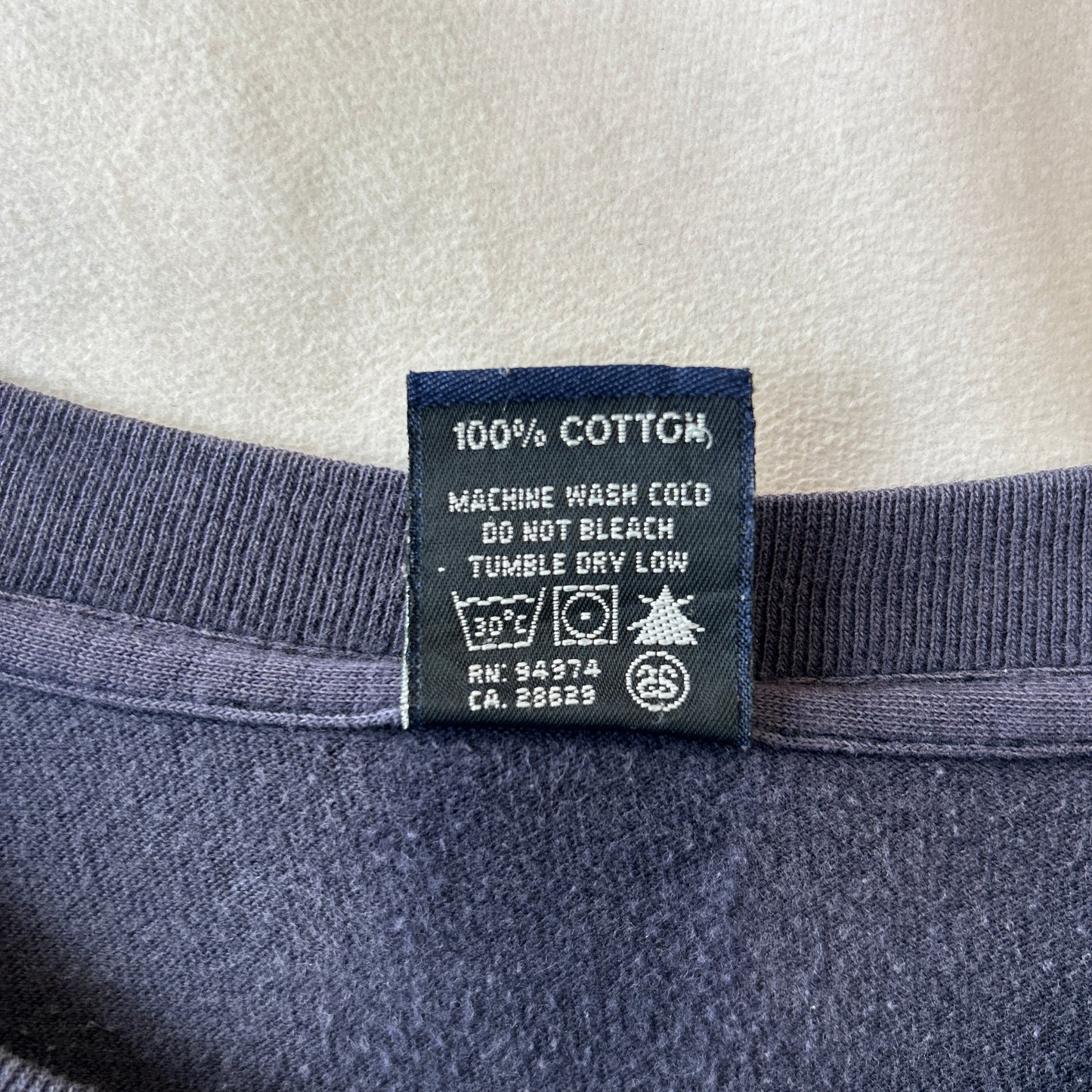 90's Stussy ステューシー LA Lakers ロゴTシャツ USA製 ネイビー(XL)/C0438T-SO