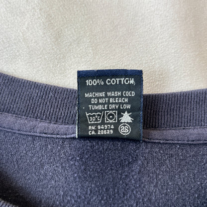 90's Stussy ステューシー LA Lakers ロゴTシャツ USA製 ネイビー(XL)/C0438T-SO