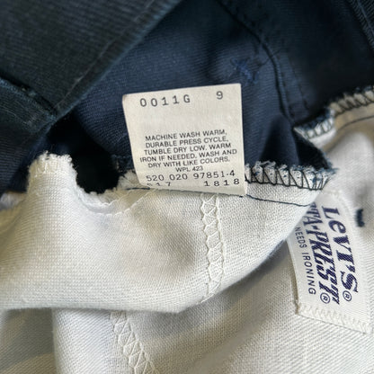 90's Levi's リーバイス 517 STA -PREST カツラギ コットンツイル スタプレ ネイビー(30×29)/A9402P-SO