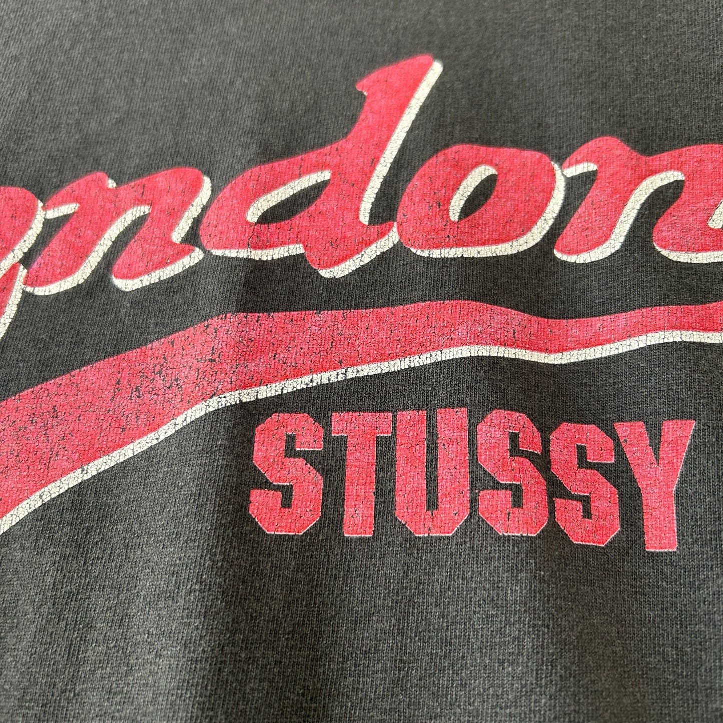 90's Stussy ステューシー Stussy London ロゴTシャツ　ブラック(XL)/C0743T-SO