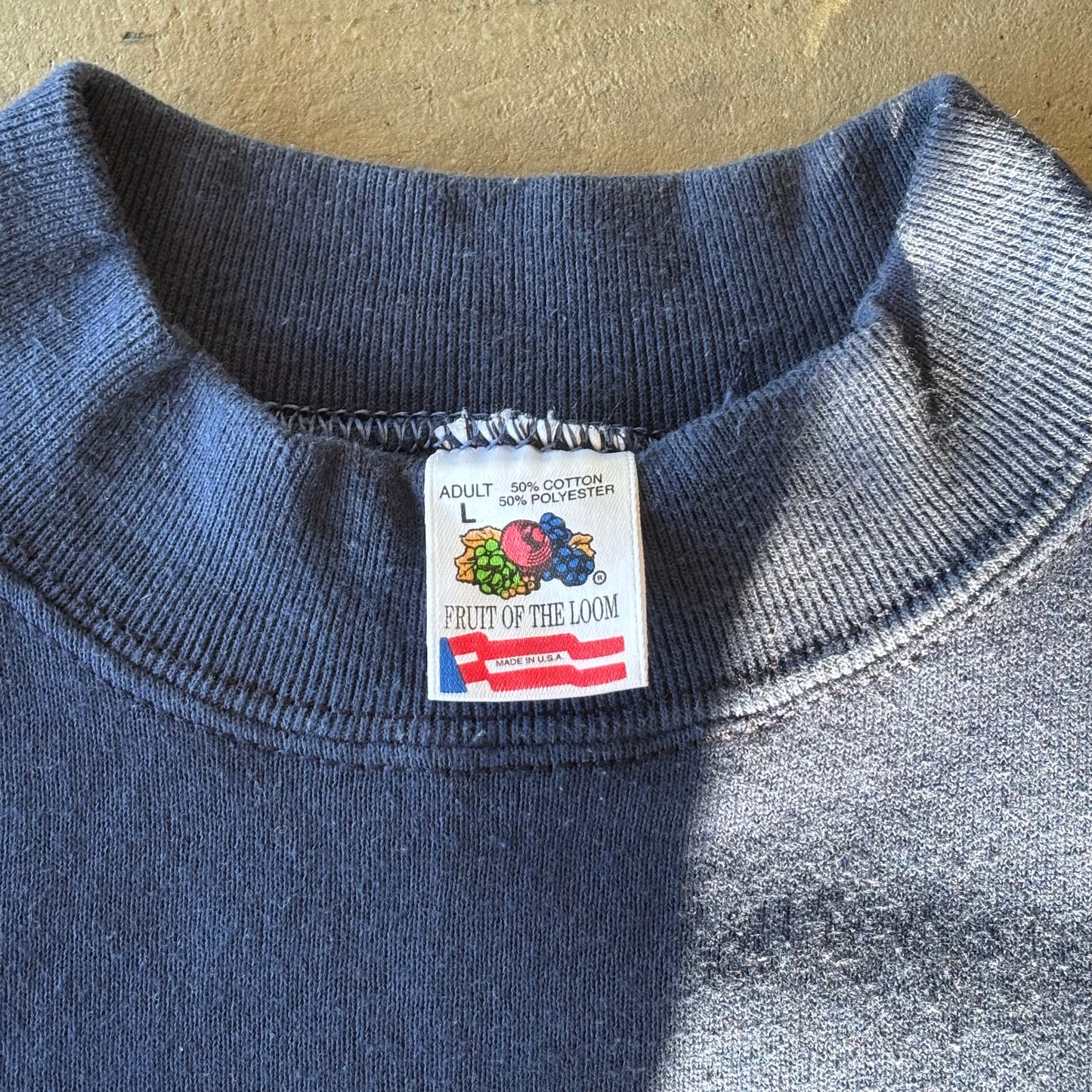 90's Fruit of the loom SGS ASST.COACH スウェットシャツ 紺(L)/B3396S-SO