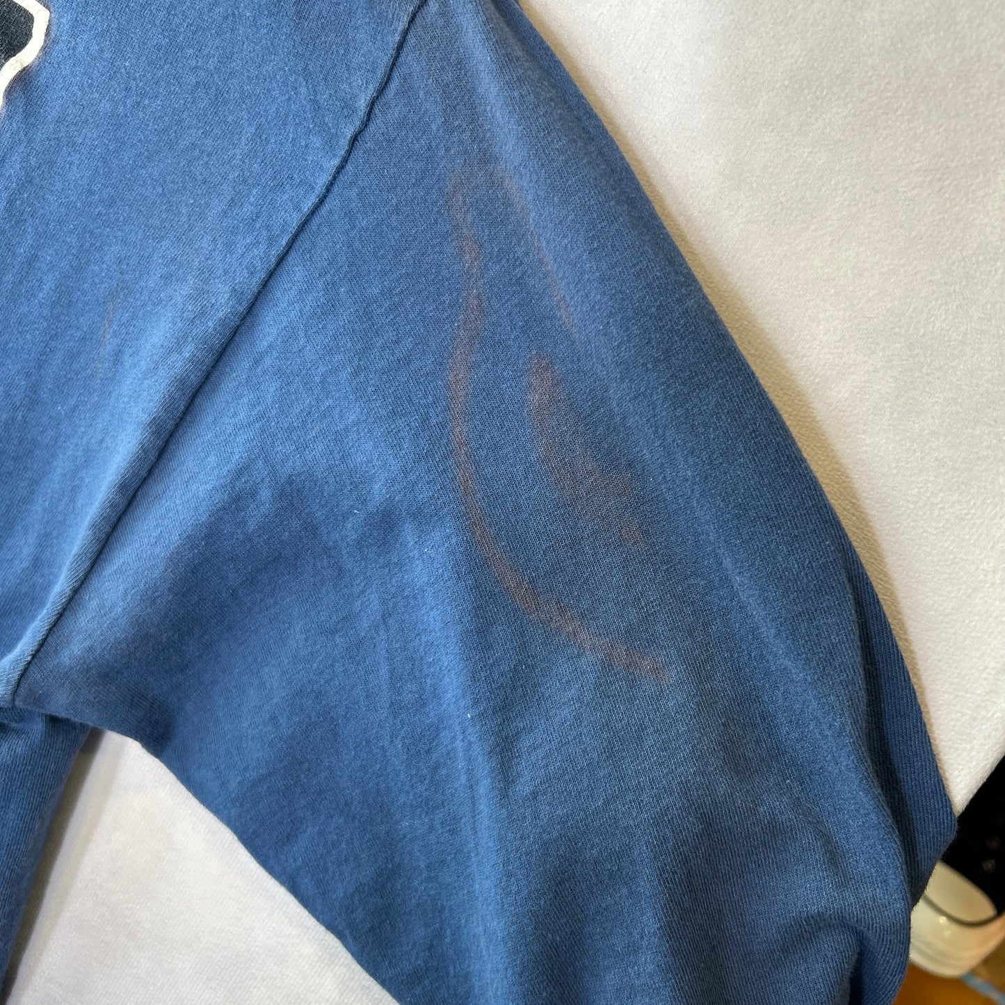 80's Old Stussy ステューシー World Tribe ロゴロンT ブルー 長袖 (L)/C0507T-SO