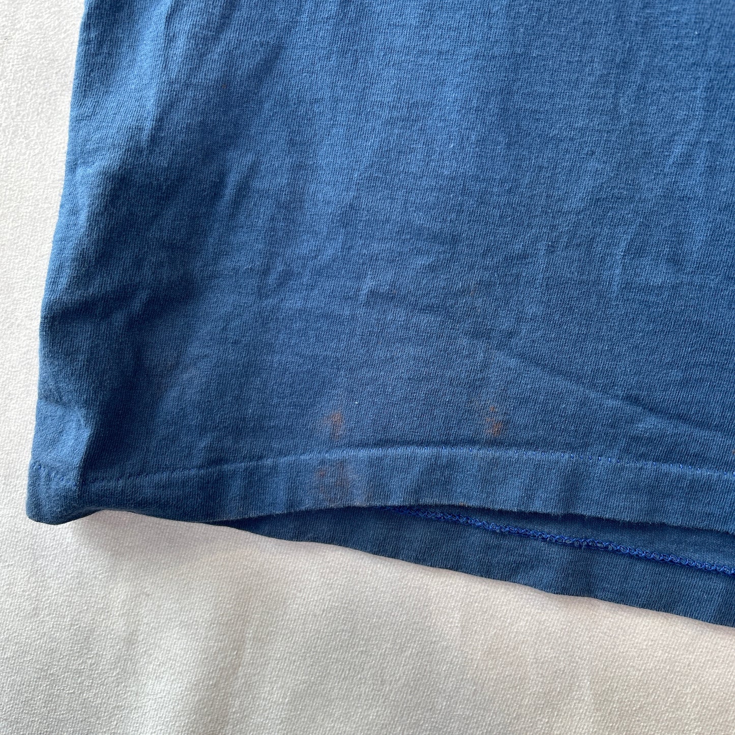 80's Old Stussy ステューシー World Tribe ロゴロンT ブルー 長袖 (L)/C0507T-SO