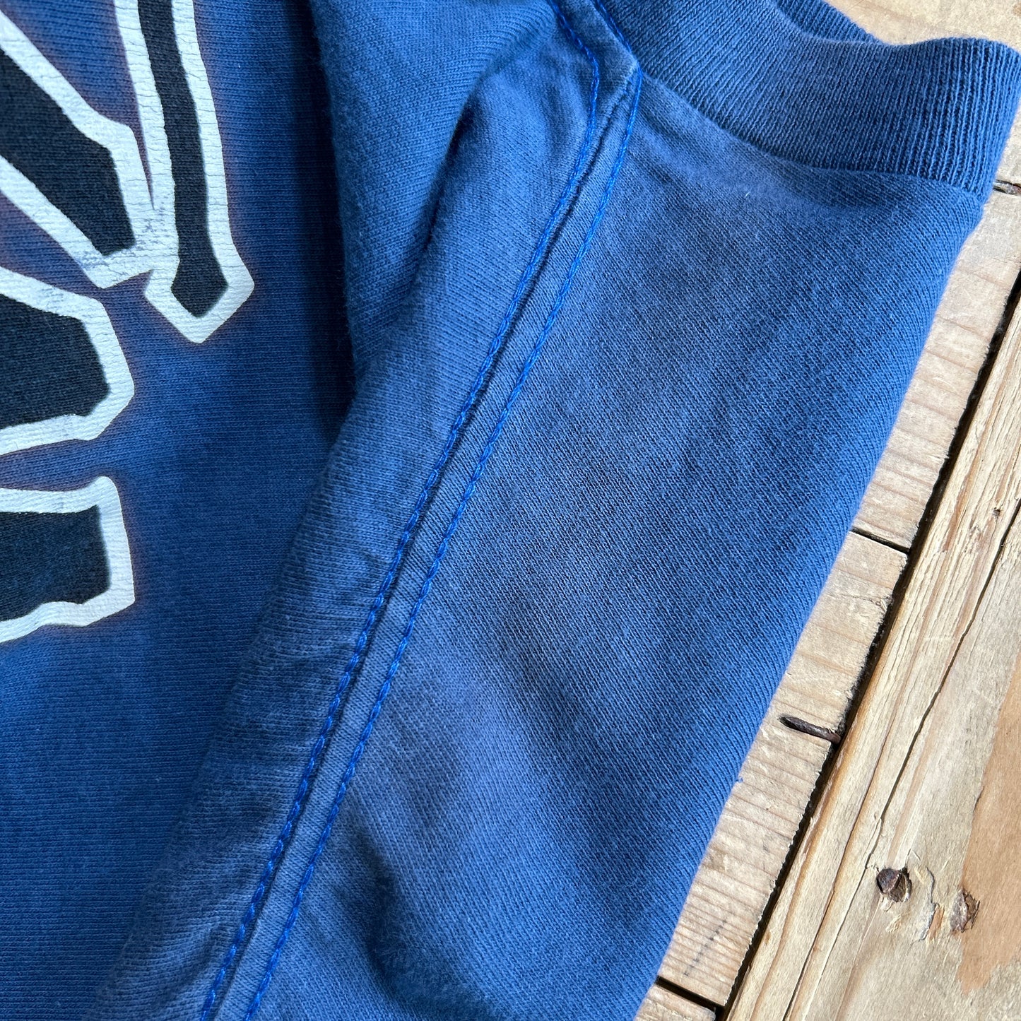 80's Old Stussy ステューシー World Tribe ロゴロンT ブルー 長袖 (L)/C0507T-SO