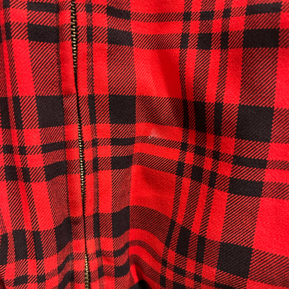 90's Carhartt カーハート JQW60 チェックボンバージャケット 赤黒(M)/B3321J-SO