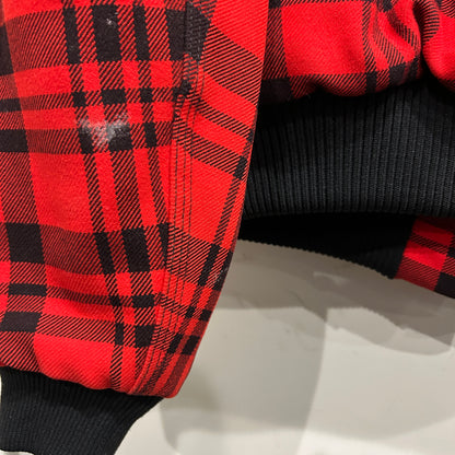 90's Carhartt カーハート JQW60 チェックボンバージャケット 赤黒(M)/B3321J-SO