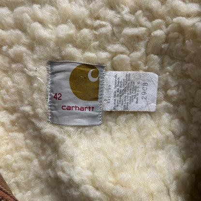 70's Carhartt カーハート ダックボアジャケット ブラウン(42)/A0218J-SO