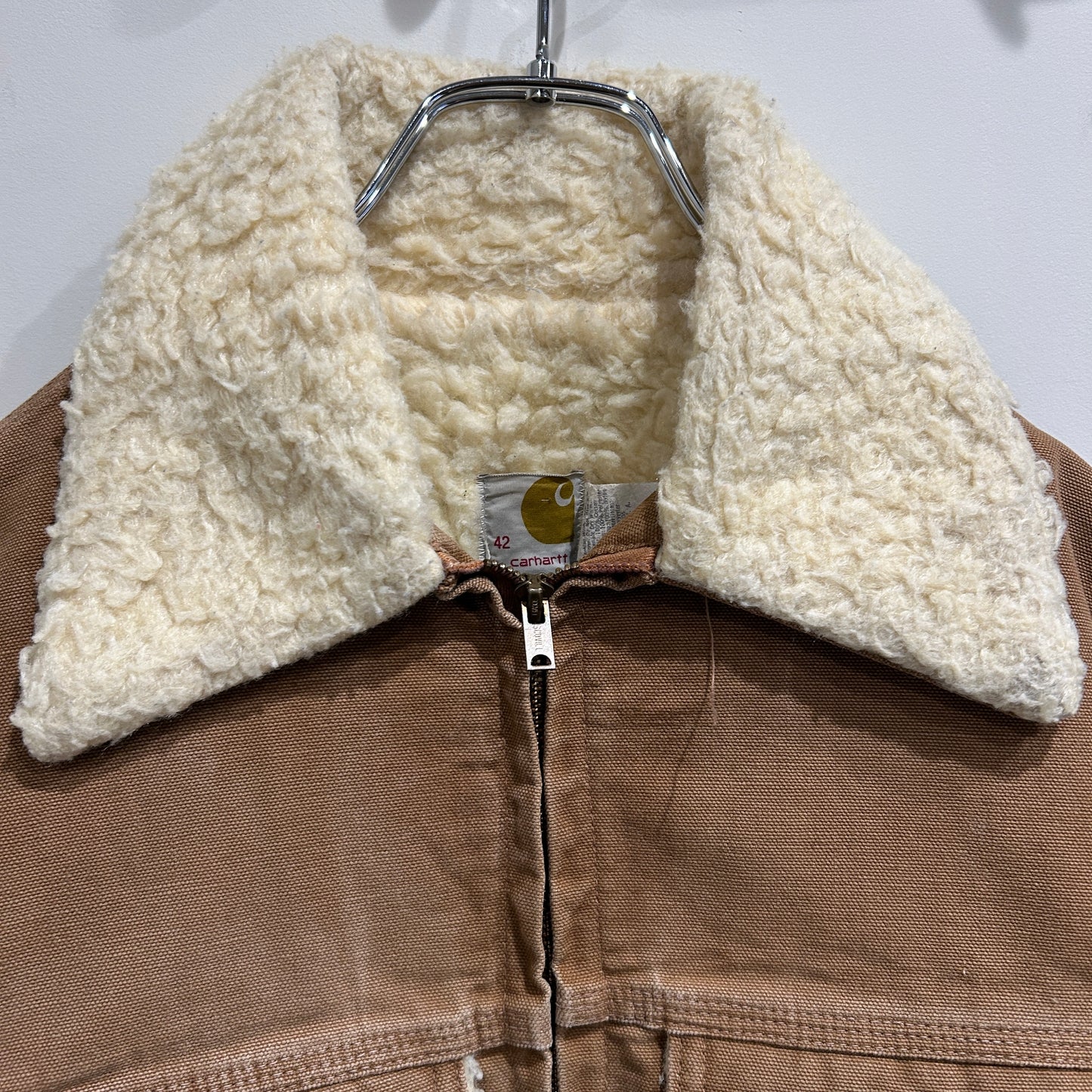 70's Carhartt カーハート ダックボアジャケット ブラウン(42)/A0218J-SO