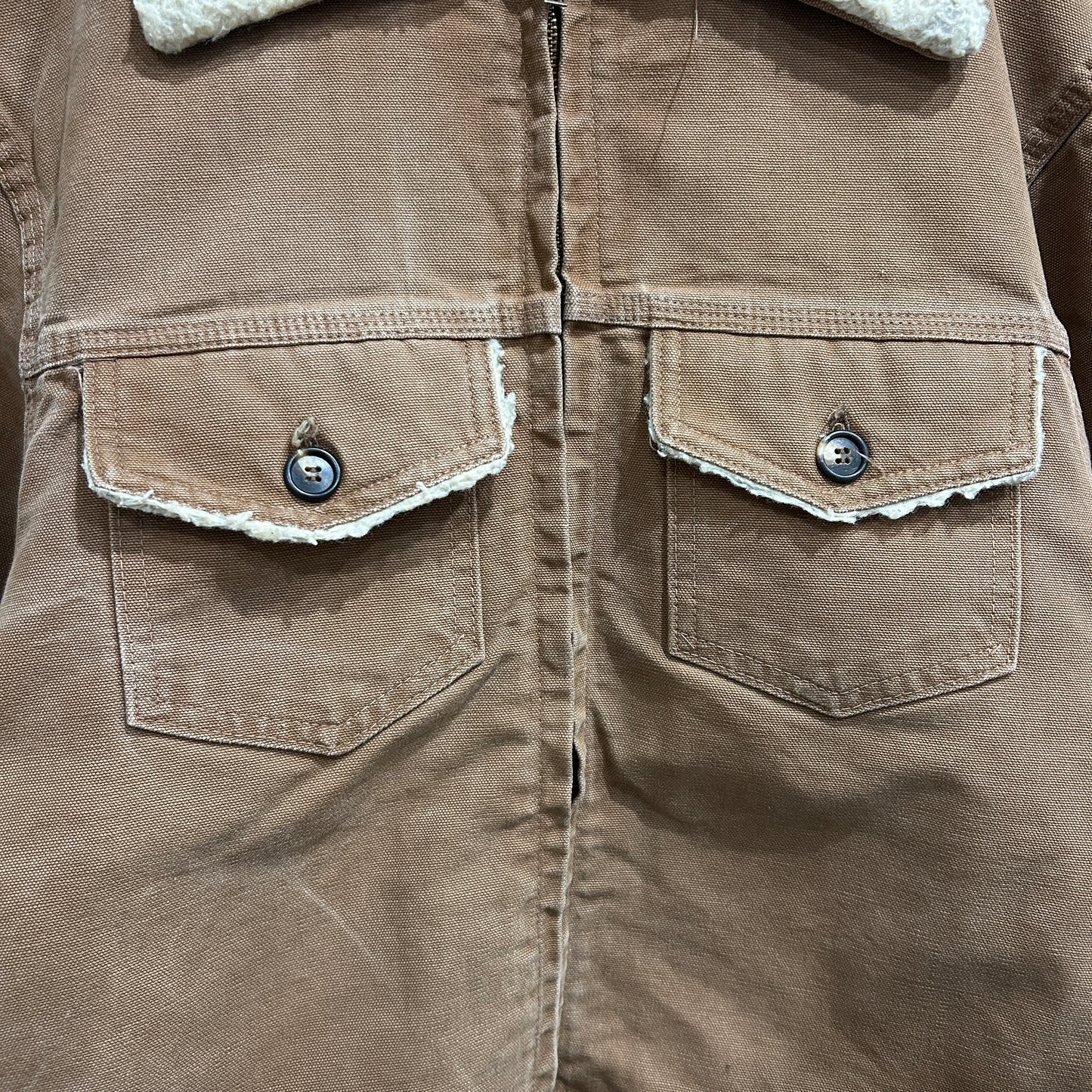 70's Carhartt カーハート ダックボアジャケット ブラウン(42)/A0218J-SO