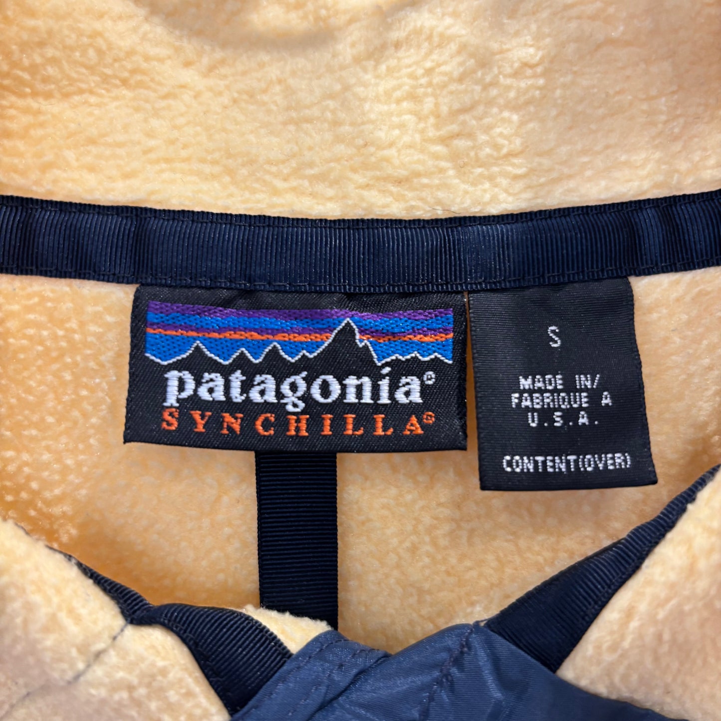 1996 (F96) Patagonia パタゴニア シンチラ スナップT フリース 黄 (S)/C0081F-SO