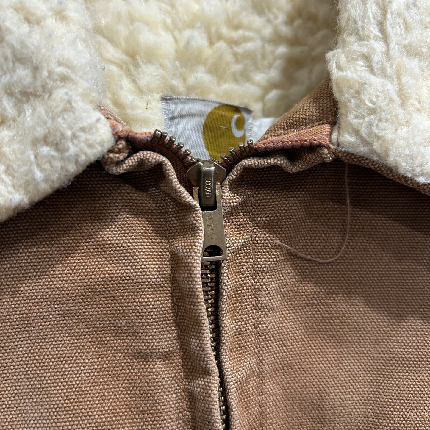 70's Carhartt カーハート ダックボアジャケット ブラウン(42)/A0218J-SO