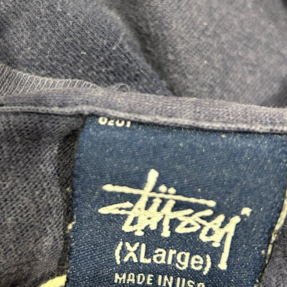 90's Stussy ステューシー LA Lakers ロゴTシャツ USA製 ネイビー(XL)/C0438T-SO