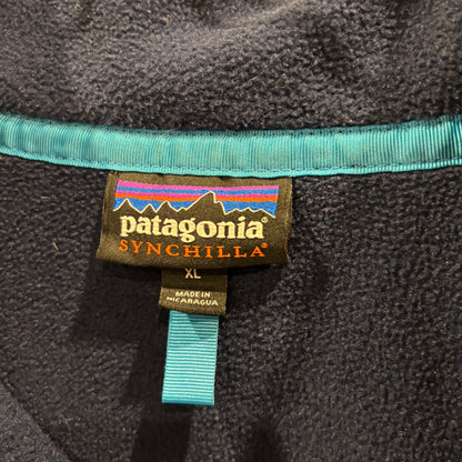 2015 (FA15) Patagonia パタゴニア シンチラ スナップT フリース 紺赤 (XL)/C0075F-SO