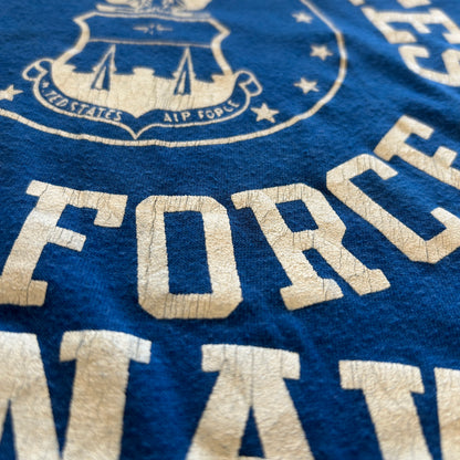 80's ARTEX U.S.AIR FORCE 沖縄米軍基地 Tシャツ 青(L)/A4096T-SO