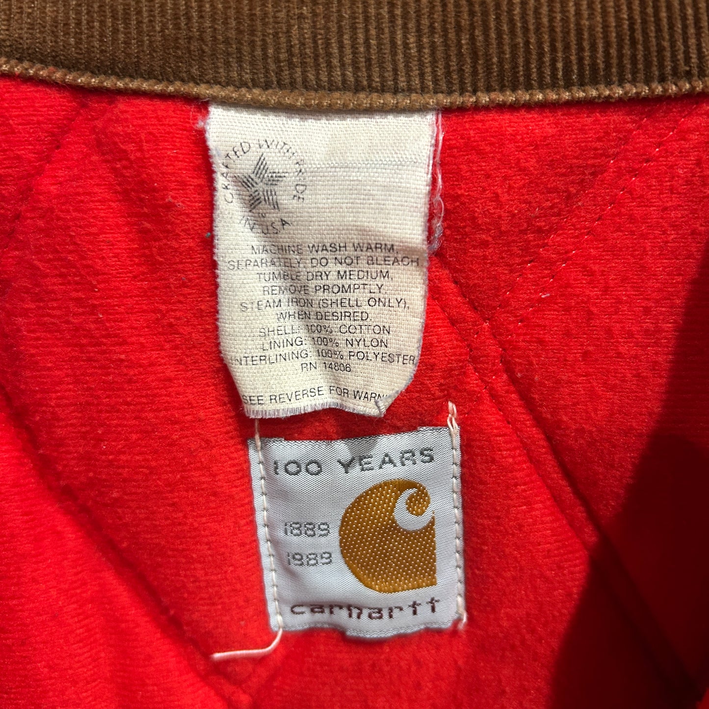 80's Carhartt. カーハート サンタフェジャケット 100周年 ブラウン/A8789O-SO