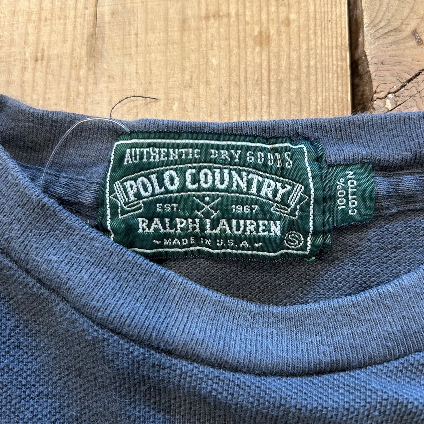 90's POLO COUNTORY ラルフローレン 鹿の子ポケTシャツ (S)/A2758T-O