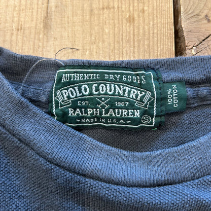 90's POLO COUNTORY ラルフローレン 鹿の子ポケTシャツ (S)/A2758T-O