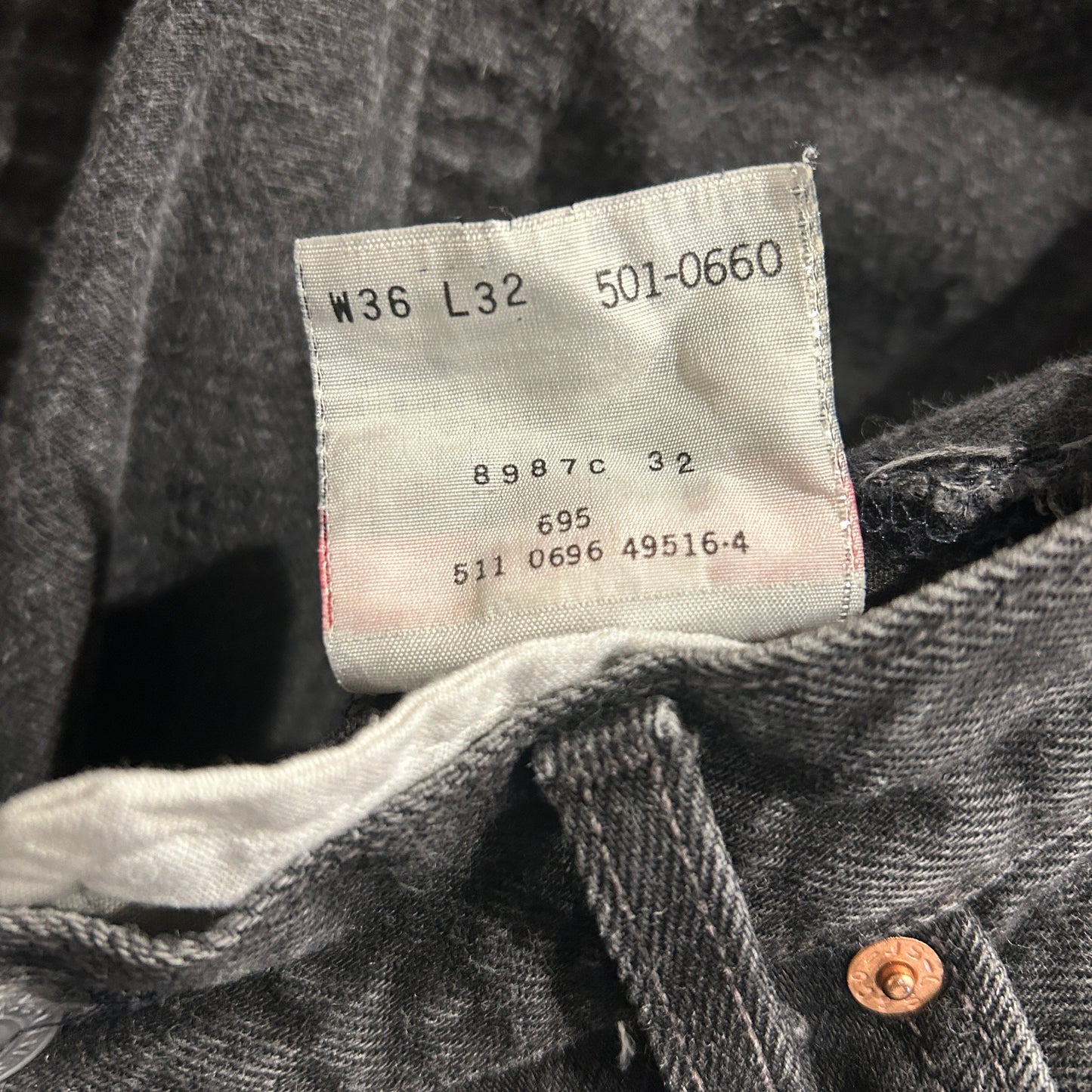 90's Levi's リーバイス 501 ブラックデニムパンツ 黒 (36×32)/A9149BP-SO