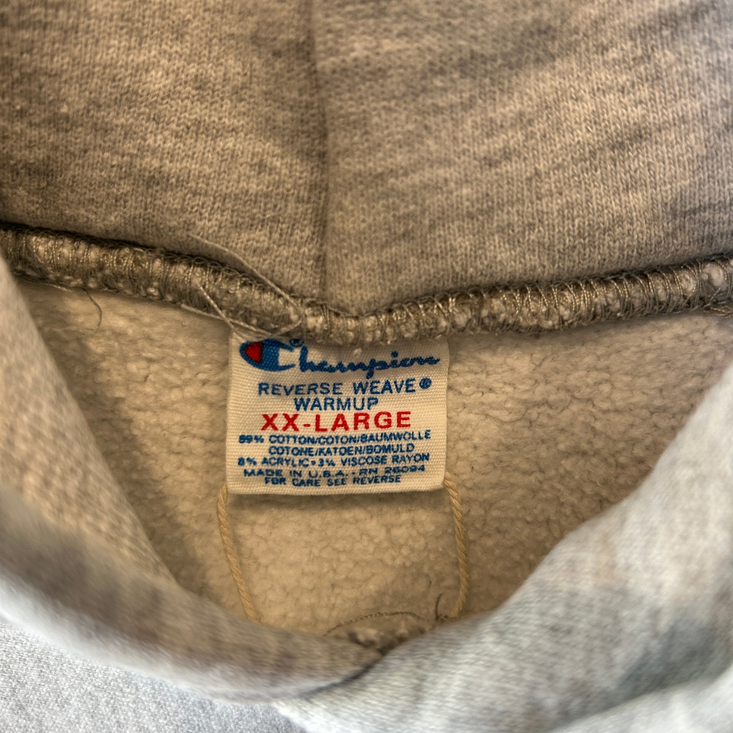 80's Champion Reverse Weave リバースウィーブ DELAWARE スウェットフーディー グレー(XXL)/C1440R-SO