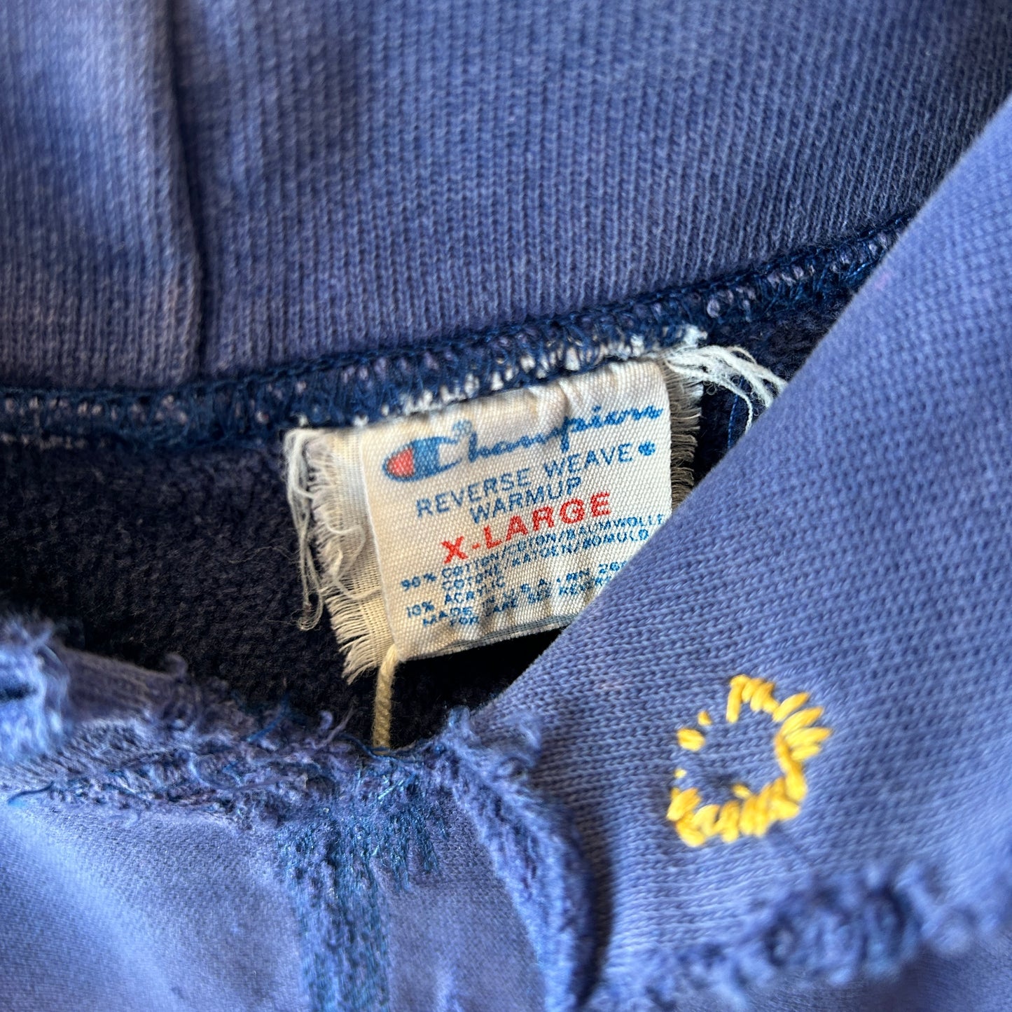 80's Champion リバースウィーブ UC SANDIEGO CREW バックプリント スウェットフーディー 襤褸(XL)/