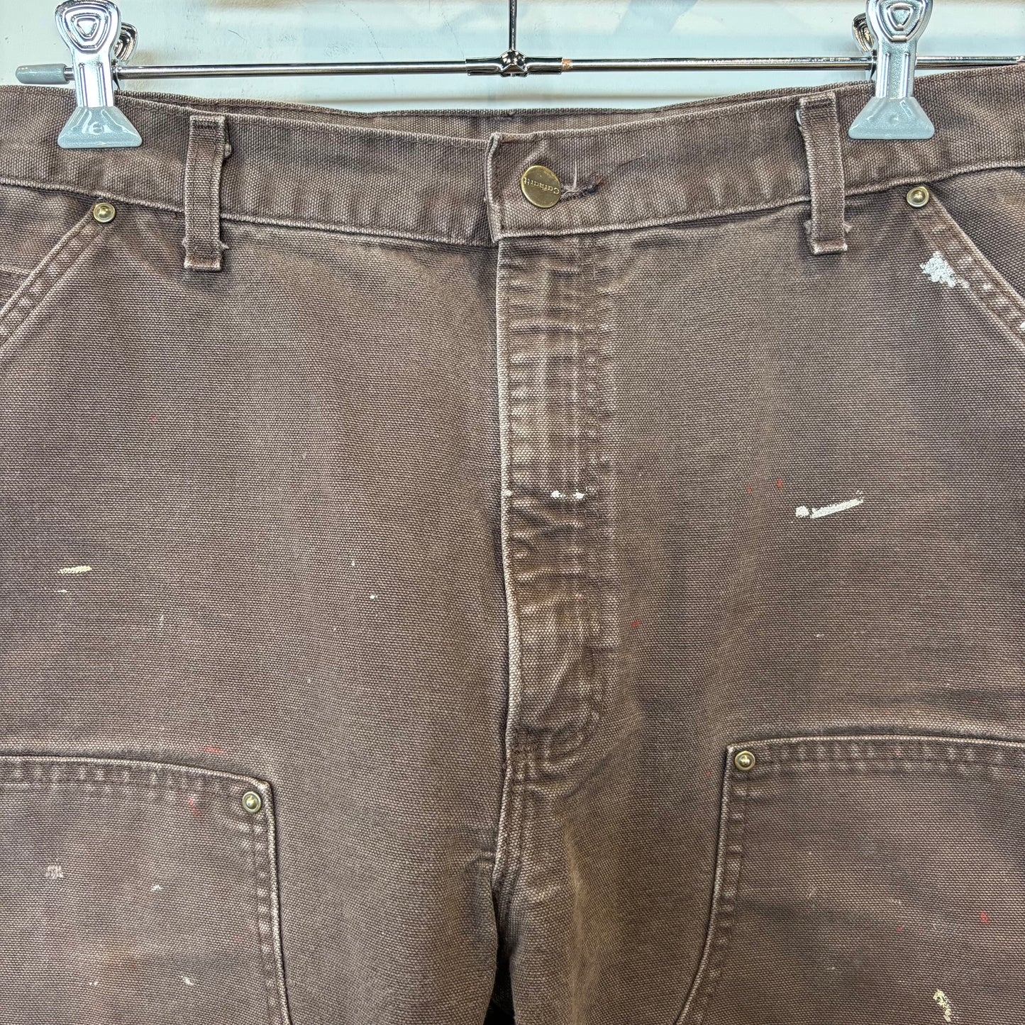 Carhartt カーハート ダブルニーパンツ ペインター B136 ダークブラウン (38×32)/B3424P-SO