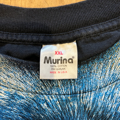 90's Murina Bobby G's ゴリラ オールーオーバープリントTシャツ 黒(XXL)/B2772T-SO