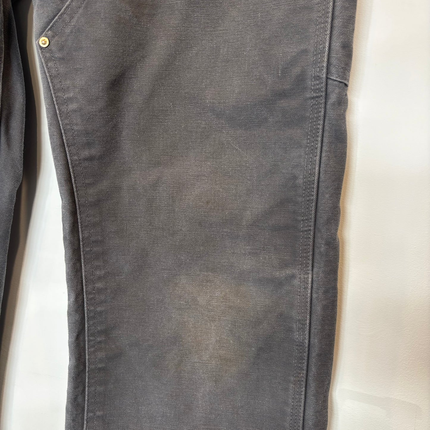 Carhartt カーハート ダブルニー ワークパンツ B01 GVL グレー (36×34)/B3433P-SO