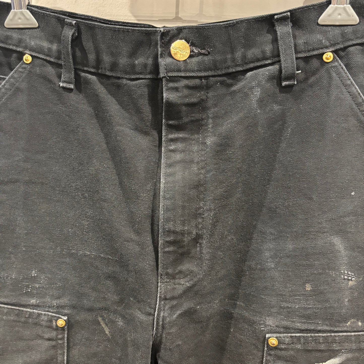 00's Carhartt カーハート ダブルニー ワークパンツ ペインター ブラック USA製(33×34)/B3431P-SO