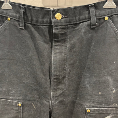 00's Carhartt カーハート ダブルニー ワークパンツ ペインター ブラック USA製(33×34)/B3431P-SO
