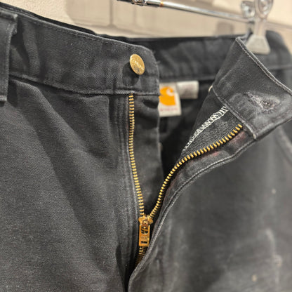 00's Carhartt カーハート ダブルニー ワークパンツ ペインター ブラック USA製(33×34)/B3431P-SO
