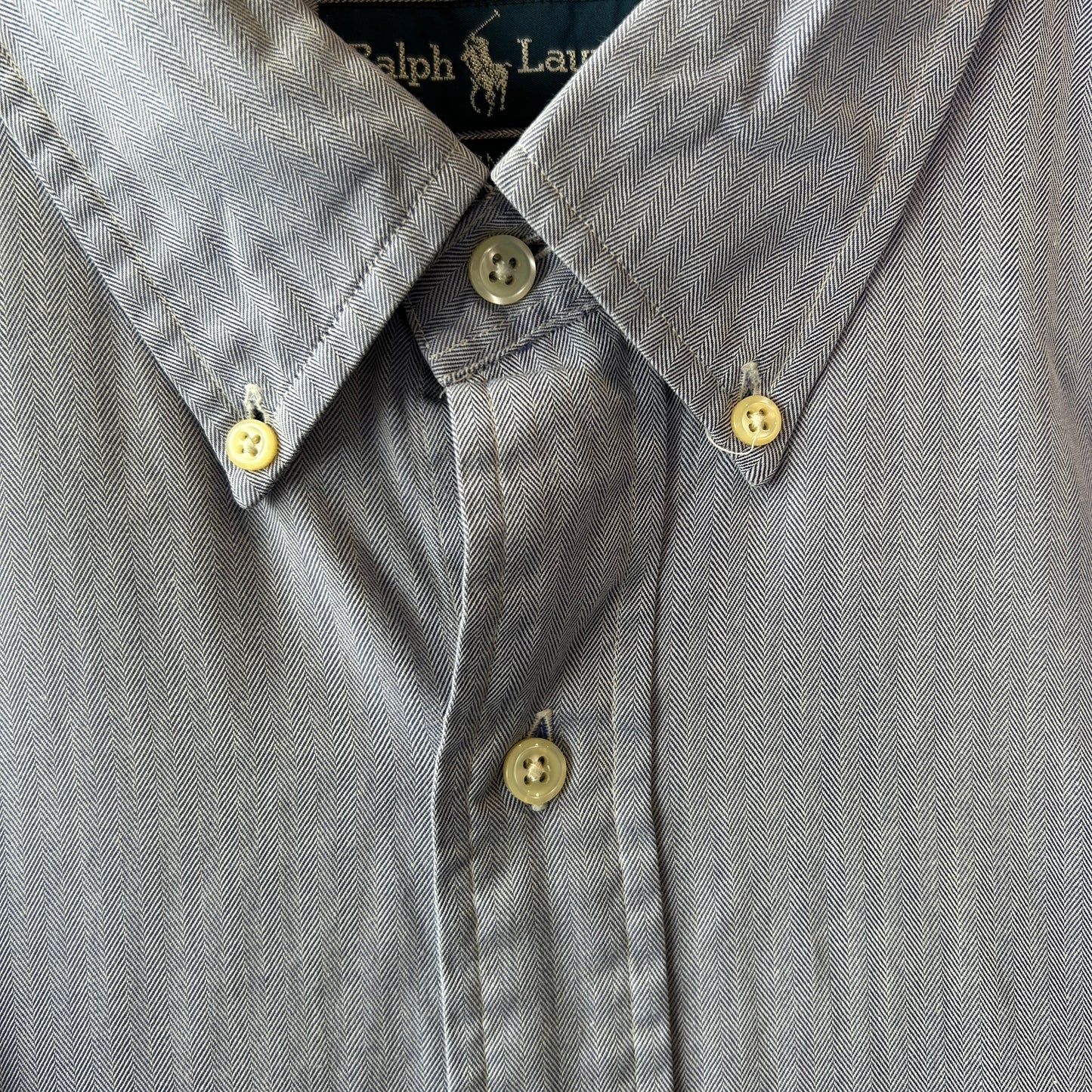 Ralph Lauren ラルフローレン ”YARMOUTH" コットンヘリンボーンシャツ 薄紫(18 34/35)/A8019SH-SO