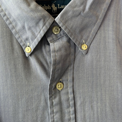 Ralph Lauren ラルフローレン ”YARMOUTH" コットンヘリンボーンシャツ 薄紫(18 34/35)/A8019SH-SO