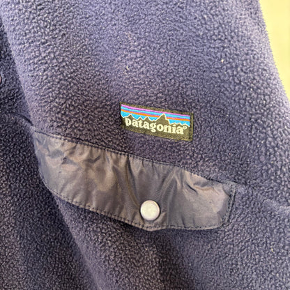 90's Patagonia パタアゴニア シンチラ スナップT フリース 紺 (L)/C0103F-SO