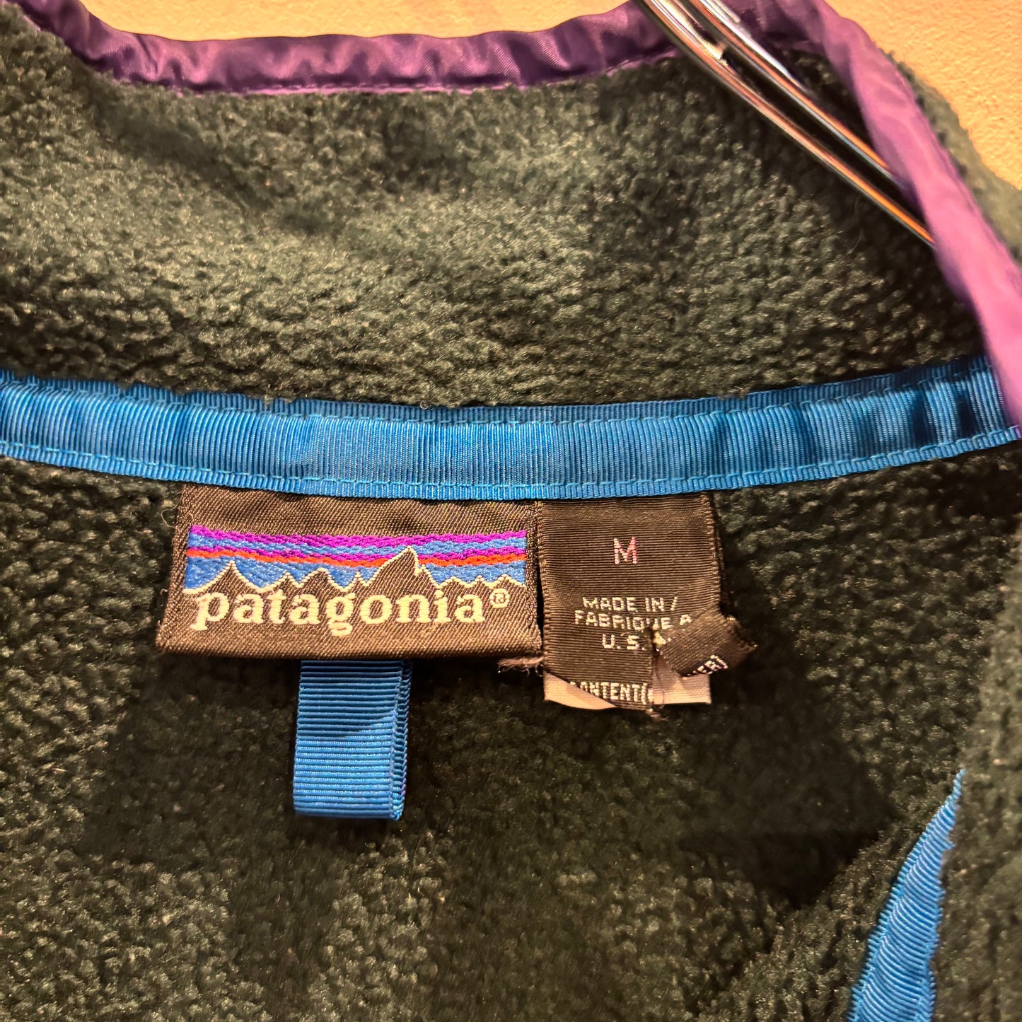 90's~ Patagonia パタゴニア シンチラ スナップT フリース 深緑 (M)/C0091F-SO