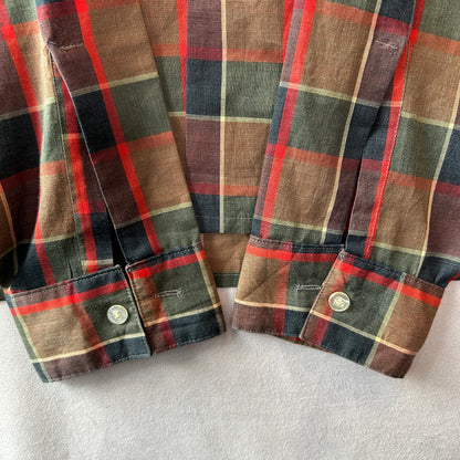 60's Van Heusen  コットン/ポリ混紡 オープンカラーシャツ (L)/C0747SH-SO