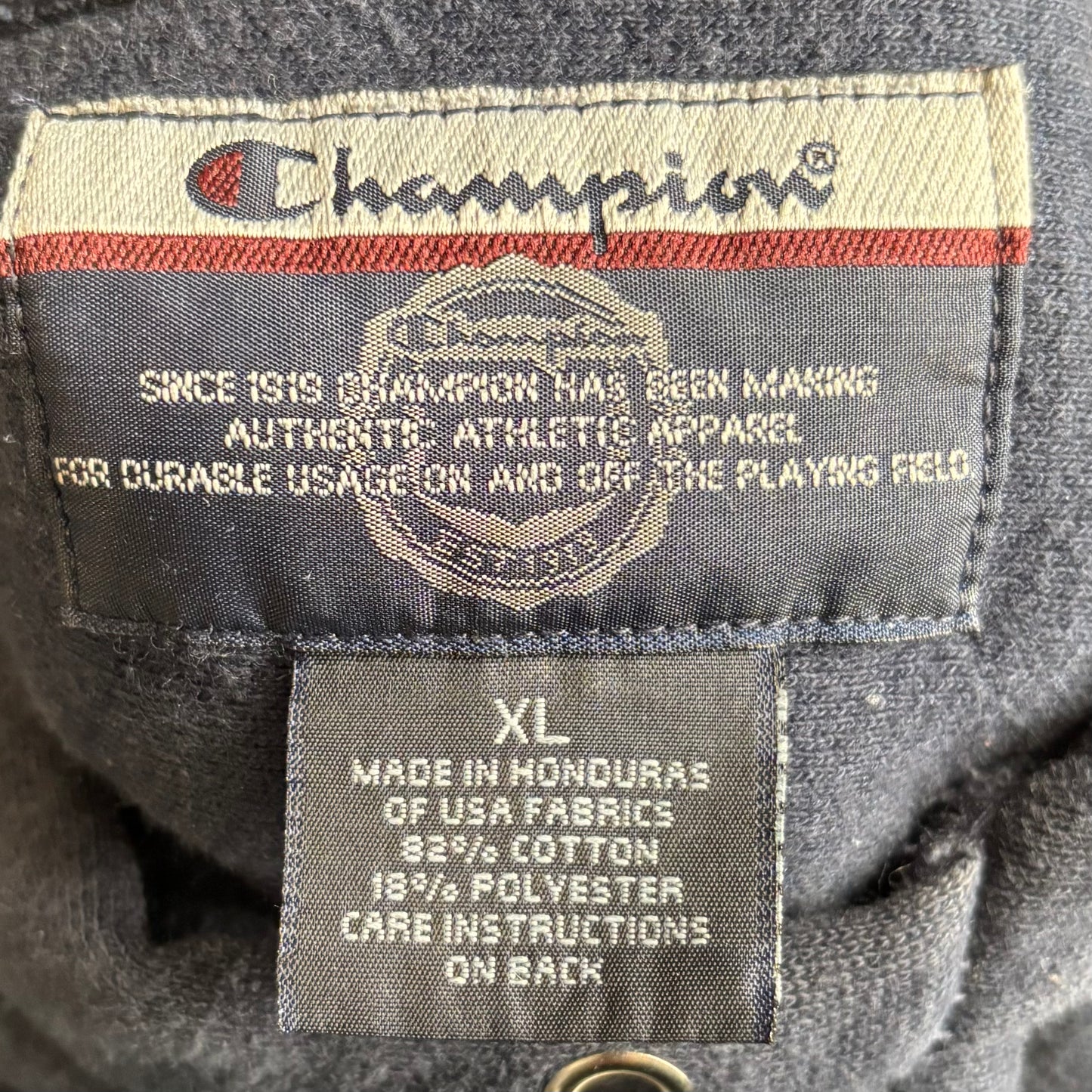00's Campion Reverse Weave リバースウィーブ GEORGETOWN カレッジ フーディー ネイビー(XL) /A8134S-SO