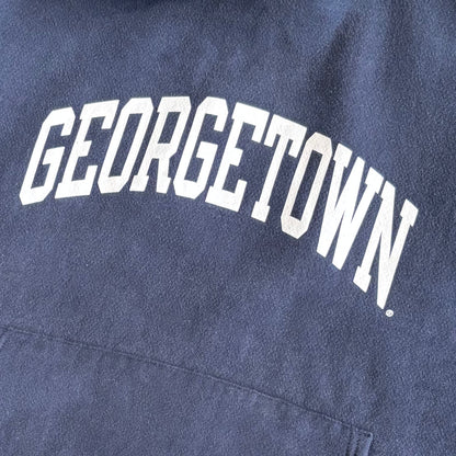 00's Campion Reverse Weave リバースウィーブ GEORGETOWN カレッジ フーディー ネイビー(XL) /A8134S-SO
