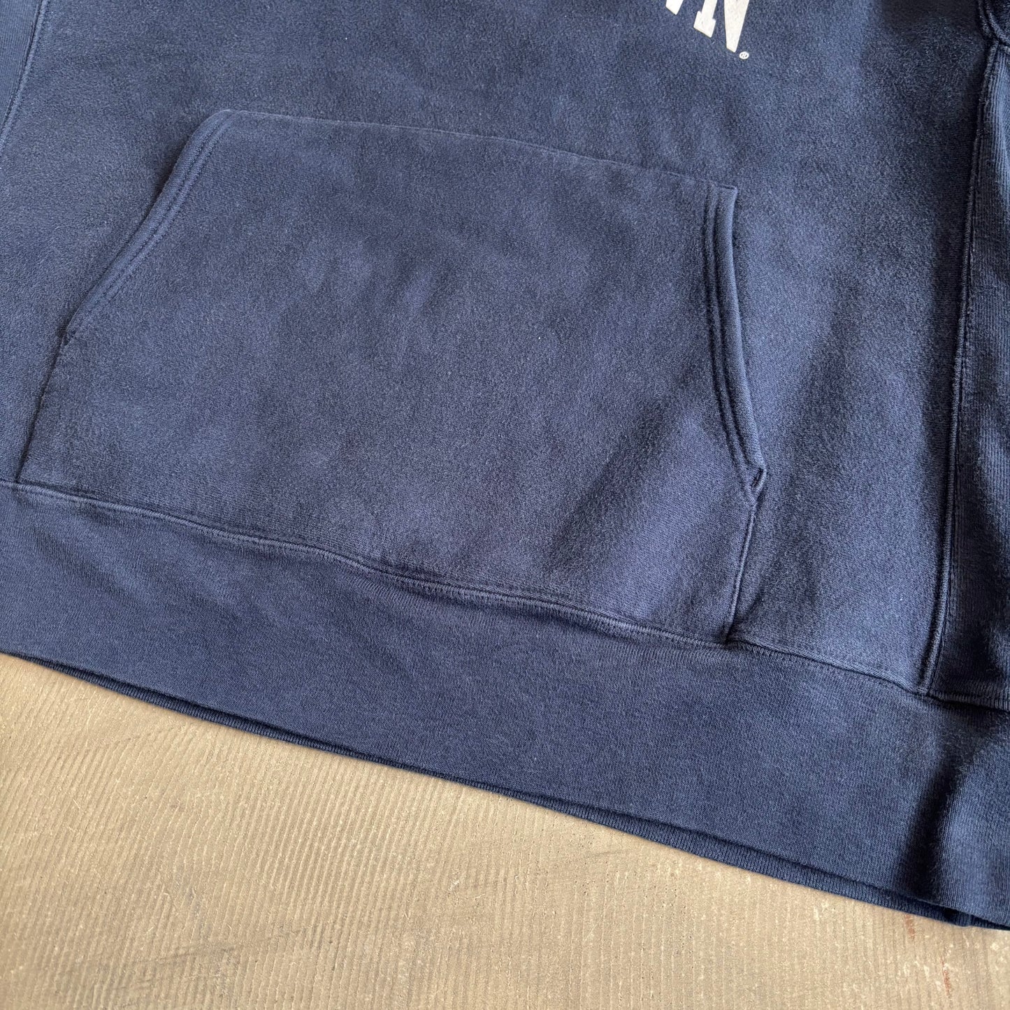 00's Campion Reverse Weave リバースウィーブ GEORGETOWN カレッジ フーディー ネイビー(XL) /A8134S-SO