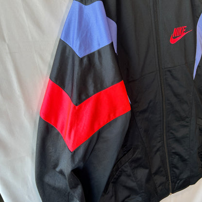 90's NIKE ナイキ トラックジャケット ブラック 銀タグ(L)/C1445J-SO