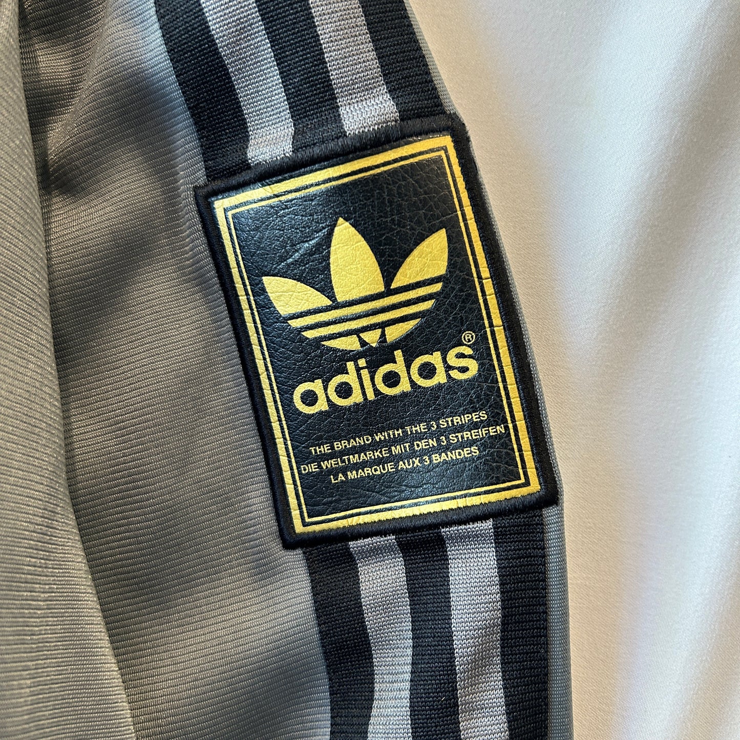 00's adidas アディダス トラックジャケット トレフォイル グレー(S)/B2505J-SO