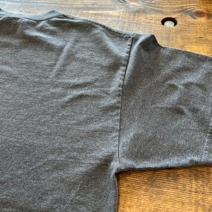 00's BLACK LABEL FIRE ブラックレーベル ロゴTシャツ グレー (L)/A7556T-SO