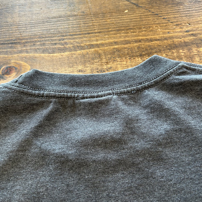 00's BLACK LABEL FIRE ブラックレーベル ロゴTシャツ グレー (L)/A7556T-SO
