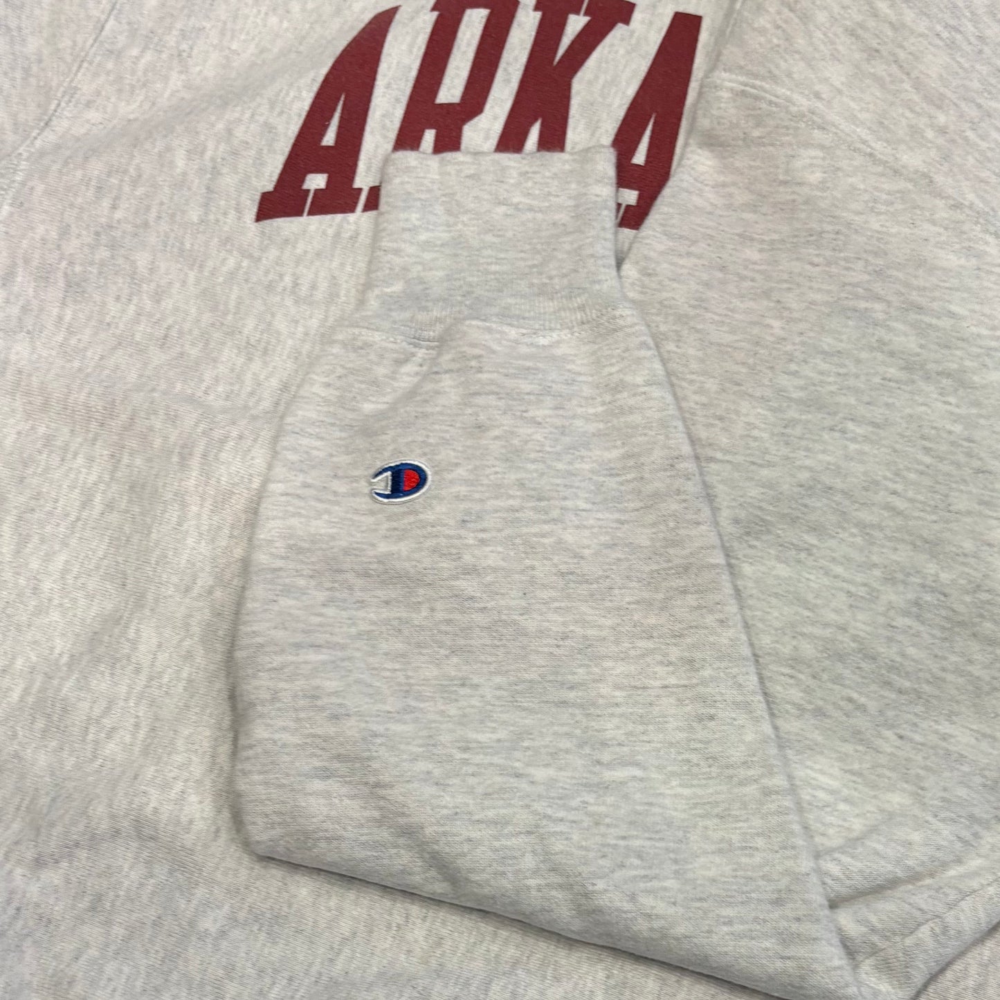 00's Champion チャンピオン REVERSE WEAVE リバースウィーブ ARKANSAS カレッジスウェット アッシュグレー (L) /A8094S-SO
