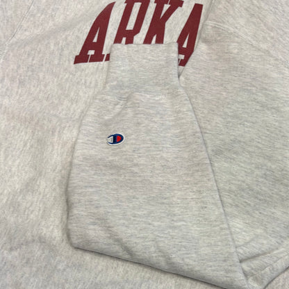 00's Champion チャンピオン REVERSE WEAVE リバースウィーブ ARKANSAS カレッジスウェット アッシュグレー (L) /A8094S-SO
