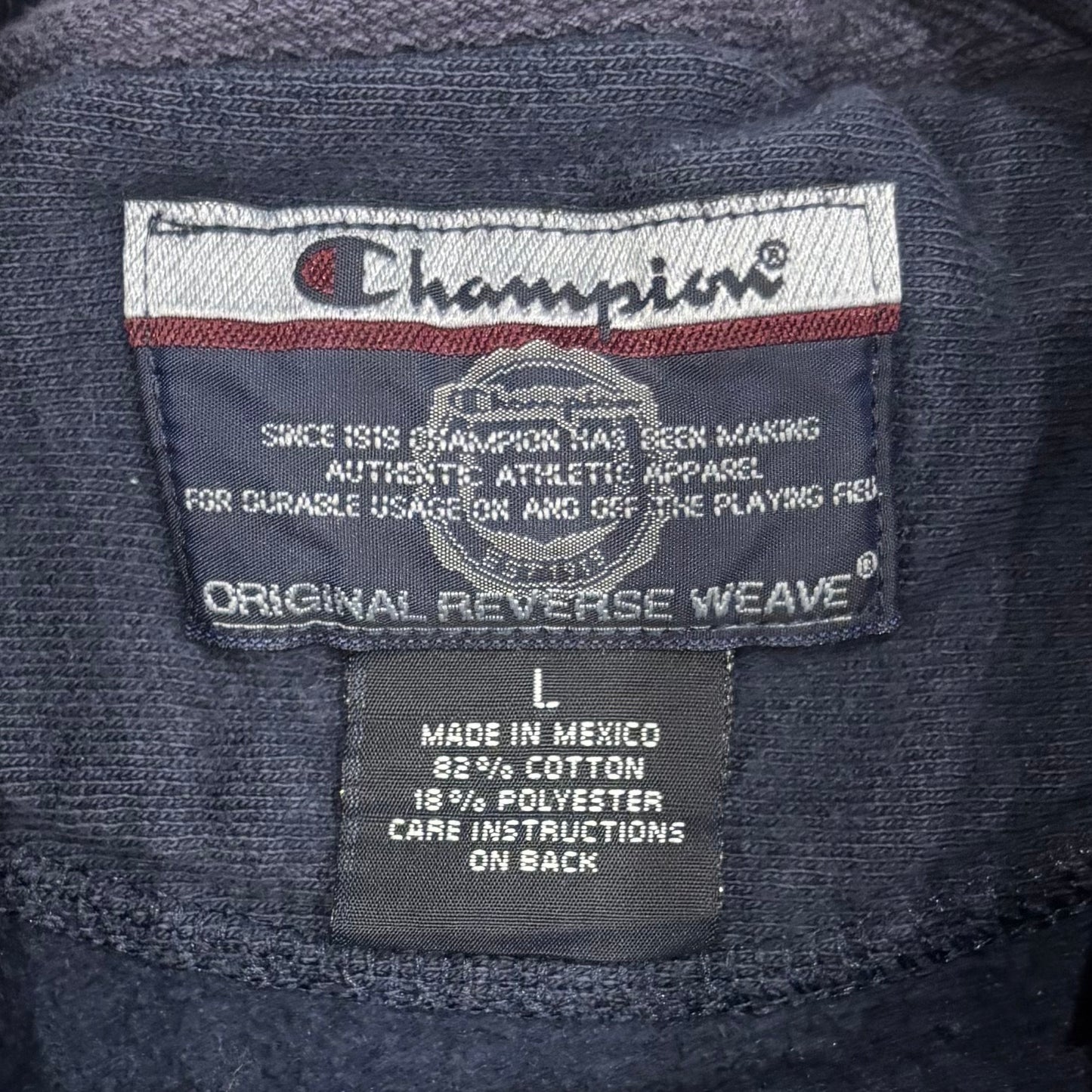 00's Campion チャンピオン Reverse Weave リバースウィーブ UCONN カレッジスウェット ネイビー (L) /B3439S-SO